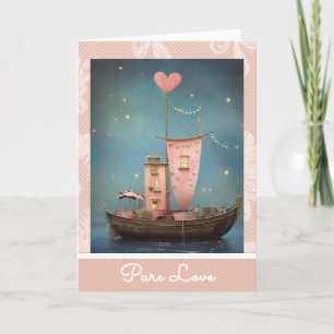 *~* AP51 Love Boat 33 Hearts Romantic Valentine Holiday Card
