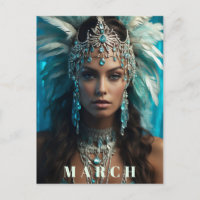 *~* Ap53 MARCH Boho AQUAMARINE Headdress