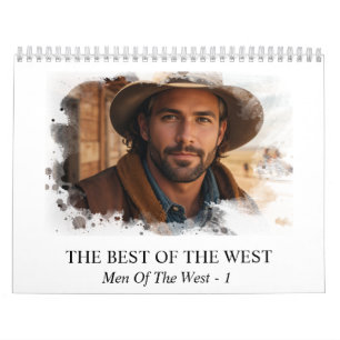 *~* AP59 Men Man Wild West Cowboy 1 Calendar