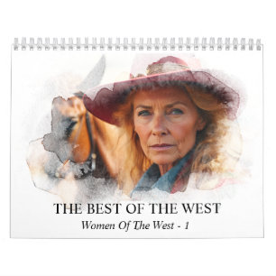 *~* AP59 Women Woman Wild West Cowgirl 1 Calendar