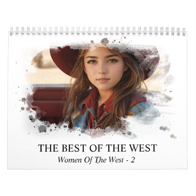 *~* AP59 Women Woman Wild West Cowgirl  2 Calendar (Cover)