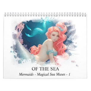 *~* AP60 Magical Mermaids Muses Sea  1 Calendar