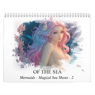 *~* AP60 Magical Mermaids Muses Sea  2 Calendar