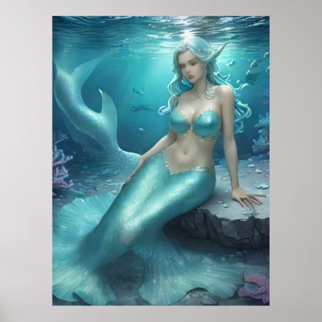 *~* AP60  Water Goddess Fantasy Sea Mermaid 5 Poster (Front)