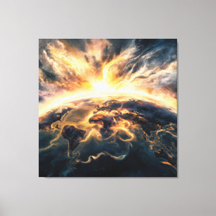 *~* AP70 Earth World Cosmic Unity Good Canvas Print