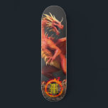 *~*  AP88 Circle of Fire Elemental Dragon Fierce Skateboard<br><div class="desc">(Search code AP88 to find similar items ) Easily Transfer to other Zazzle Products. Elemental Element DRAGON with RING of FIRE / FLAMES / FLAME and INITIAL MONOGRAM for your name - Keep or edit or delete the text. This Fierce Popular trending skateboard Chinese style custom pro Element Dragon design...</div>