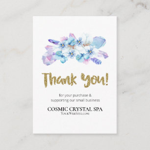 *~* AP8 LOGO COSMIC CRYSTAL Review THANK YOU QR Enclosure Card