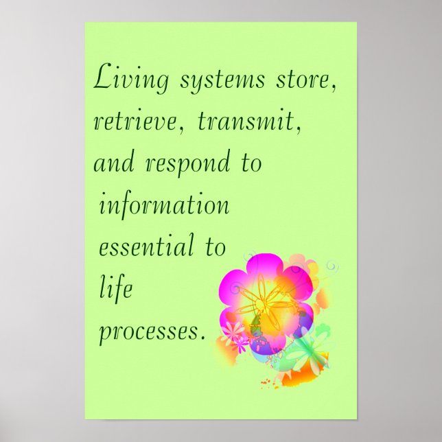 AP Biology Big Idea 3 Poster (Front)