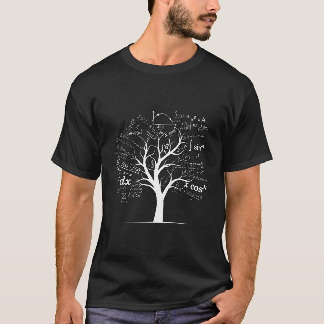 Ap Calculus Algebra Tree Math Teacher Nerd Geek T-Shirt (Front)