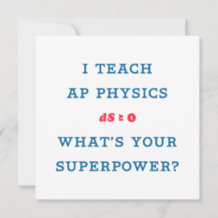 AP Physics Teacher Superpower Graphic
