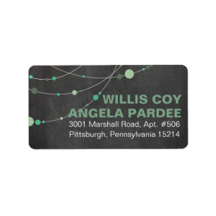 AP Stylish Strands chalkboard mint Label