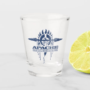 Apache 2 shot glass