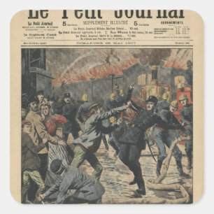 Apache achievements square sticker