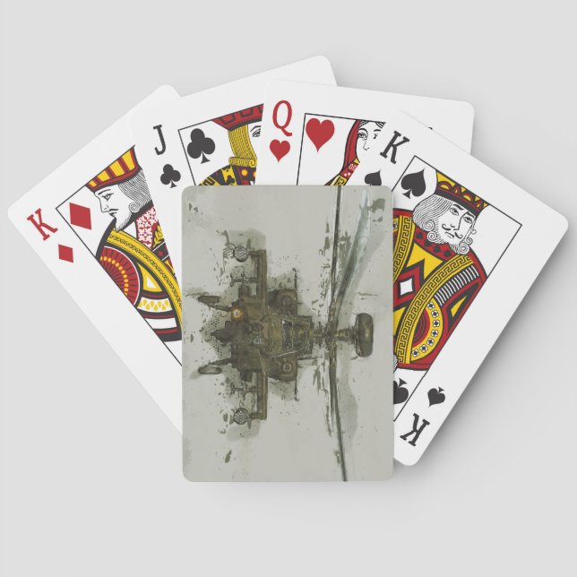 Apache Attack Helicopter Playing Cards (Back)