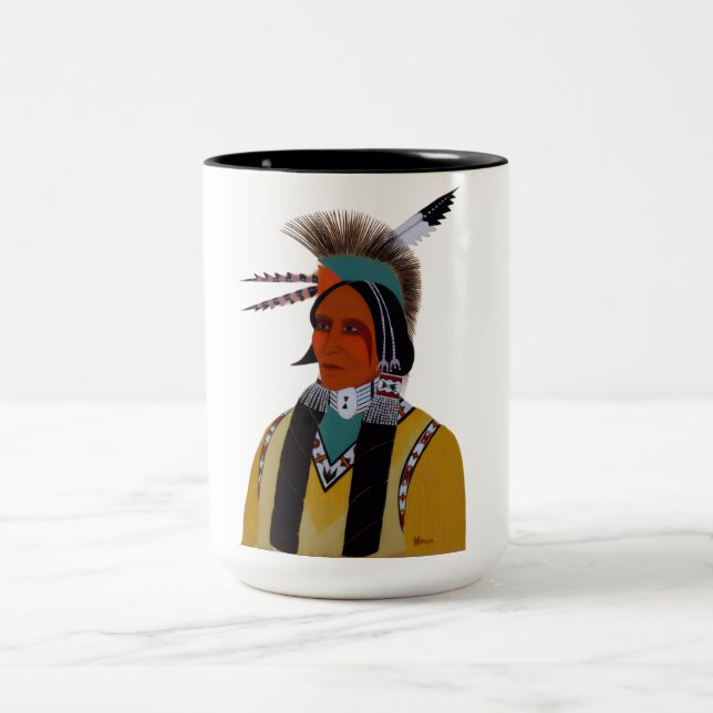 Apache Ben Two-Tone Coffee Mug (Center)