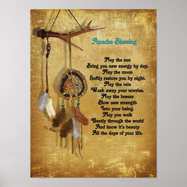 Apache Blessing dreamcatcher poster (Front)