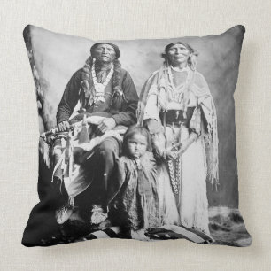 Apache Chief Antonio Maria with his family, 1897 ( Cushion