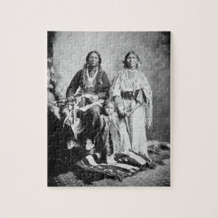 Apache Chief Antonio Maria with his family, 1897 ( Jigsaw Puzzle