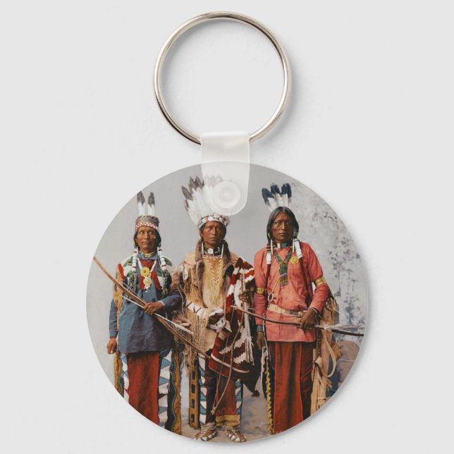 Apache Chiefs Garfield Ouche Te Foya 1899 Key Ring (Front)