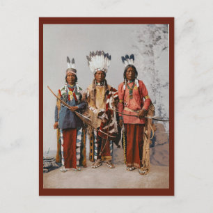Apache Chiefs Garfield Ouche Te Foya Vintage Postcard