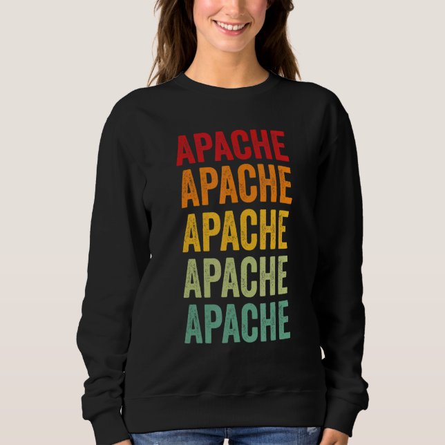 Apache County Arizona Rainbow Text Design Sweatshirt (Front)
