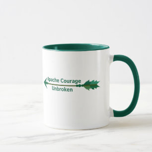 Apache Courage Unbroken Green Arrow Coffee Mug