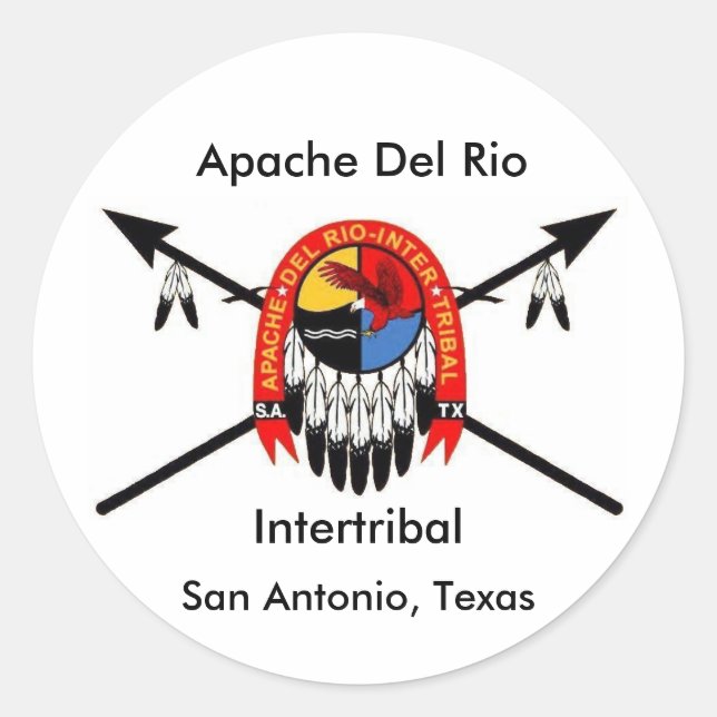 Apache Del Rio Intertribal 3" Sticker (Front)