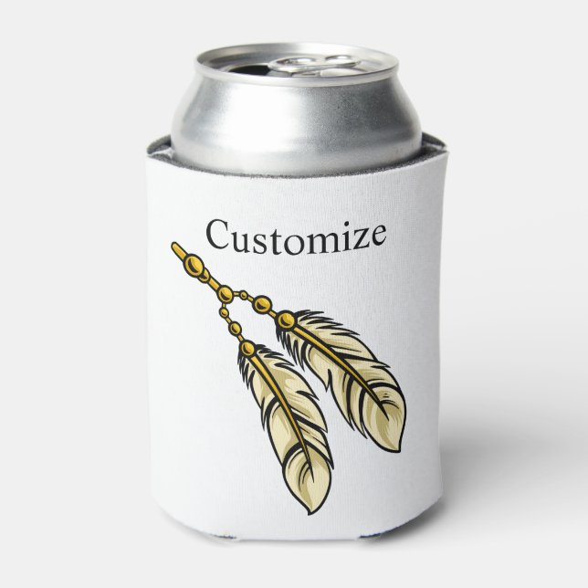 Apache Feathers Thunder_Cove Can Cooler (Can Front)