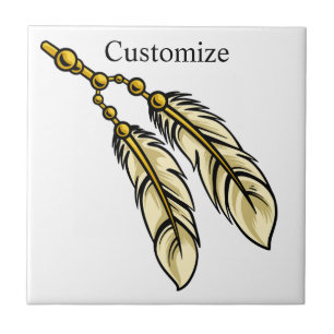 Apache Feathers Thunder_Cove Ceramic Tile