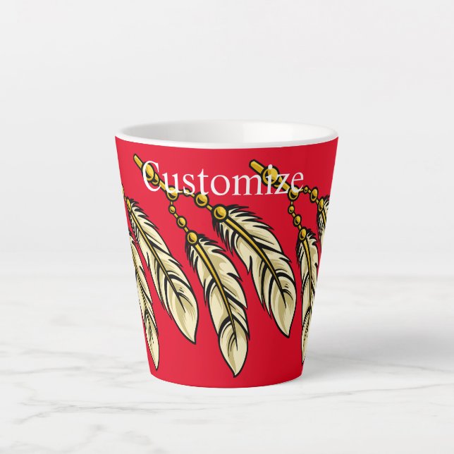 Apache Feathers Thunder_Cove Latte Mug (Front)