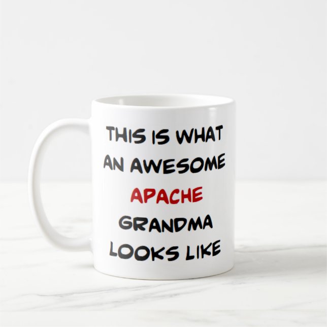 apache grandma, awesome coffee mug (Left)