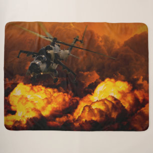 APACHE HELICOPTER SHERPA BLANKET