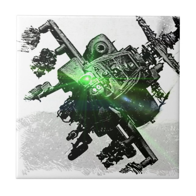 Apache Helicopter Tile (Front)