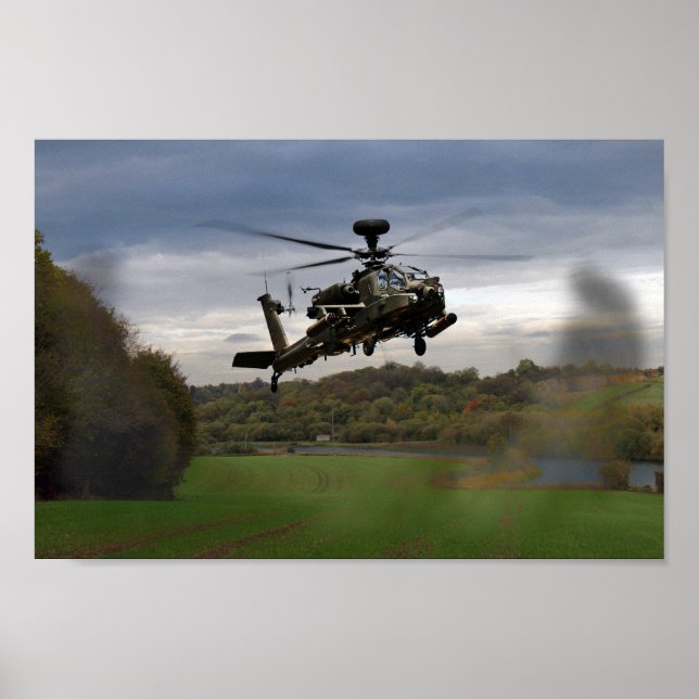 Apache In The Field Poster (Front)