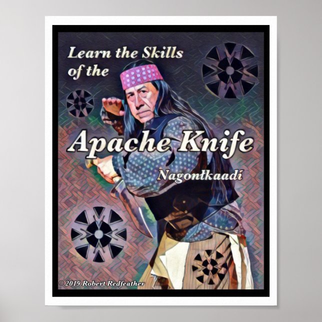 Apache Knife®️™️🇺🇸 Designed by Robert Redfeather Poster (Front)