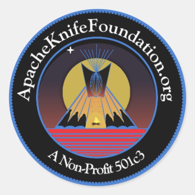 Apache Knife Foundation  Sticker (Front)