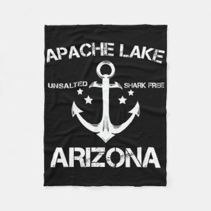 Apache Lake Arizona Funny Fishing Camping Summer G Fleece Blanket