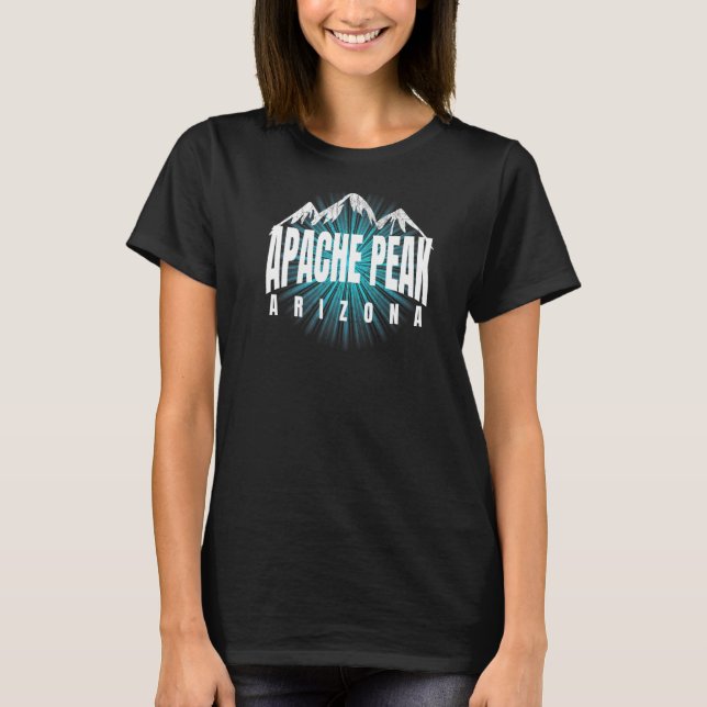 Apache Peak AZ Mountain Climber Cool & Trendy Apac T-Shirt (Front)