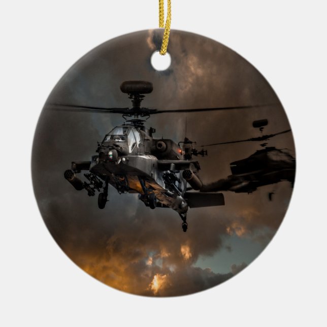 Apache Storm Ceramic Tree Decoration (Front)