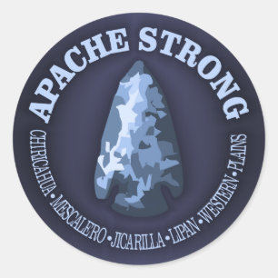 Apache Strong Classic Round Sticker