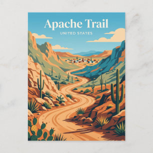Apache Trail near Tortilla Flat Arizona Postcard