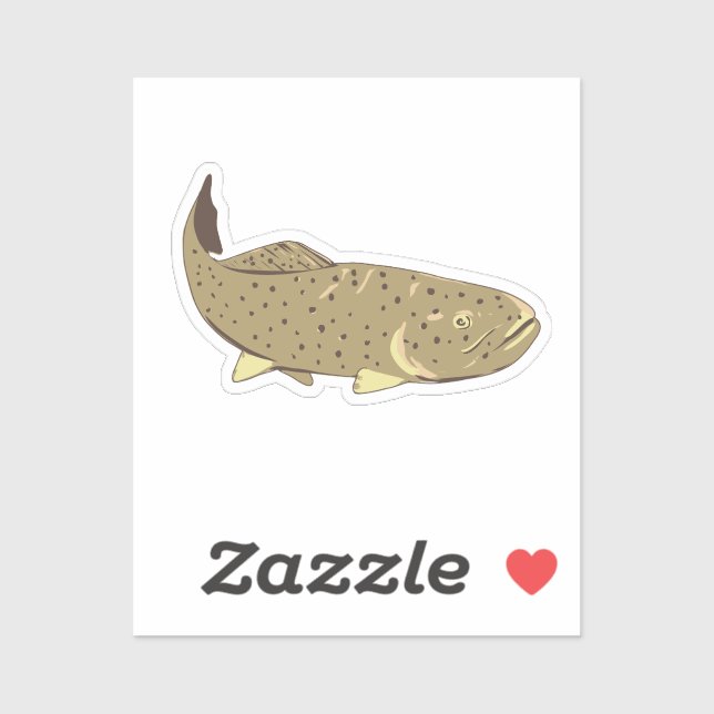 Apache Trout Front View WPA Art (Sheet)