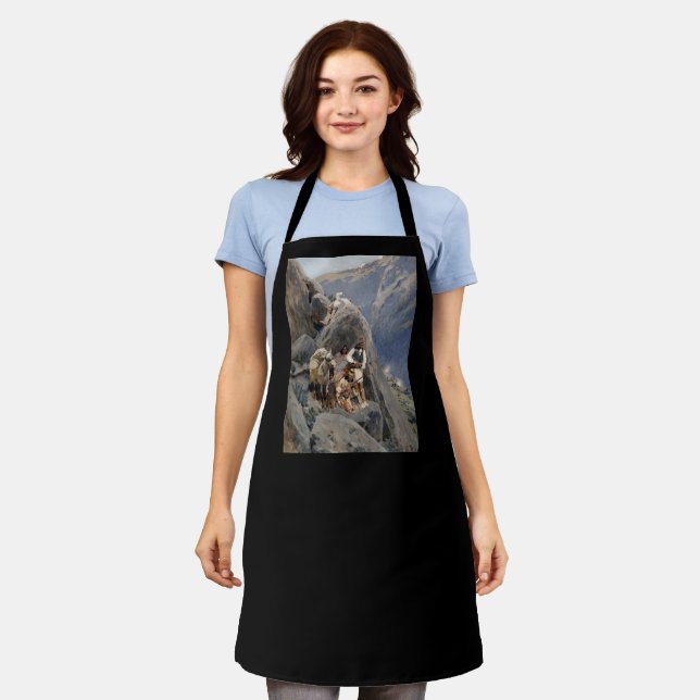 Apache Warriors: Ambush on American Cavalry Apron (Worn)