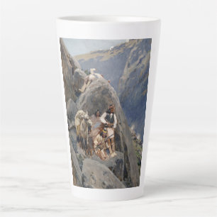 Apache Warriors: Ambush on American Cavalry Latte Mug