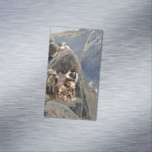 Apache Warriors: Ambush on American Cavalry Magnetic Business Card