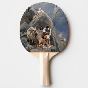 Apache Warriors: Ambush on American Cavalry Ping Pong Paddle