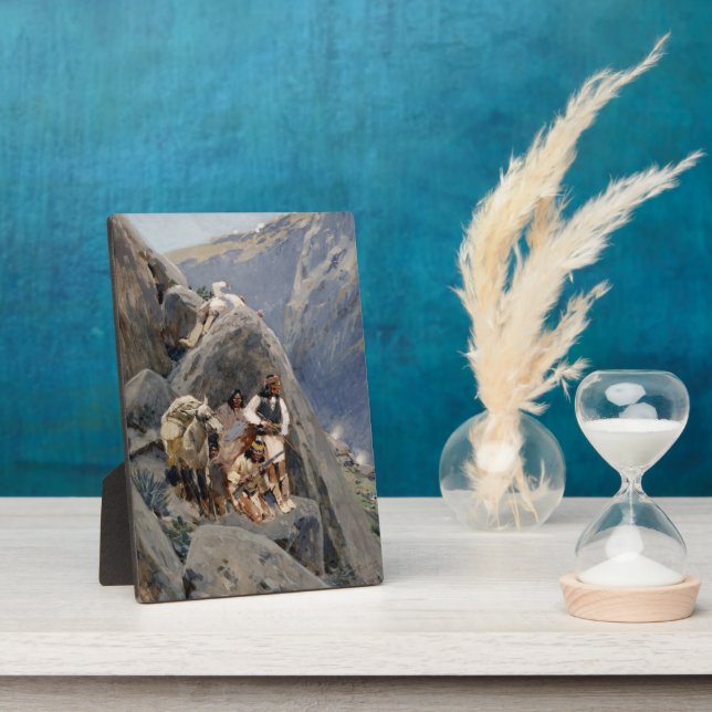 Apache Warriors: Ambush on American Cavalry Plaque (Side)