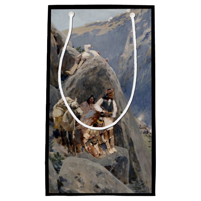 Apache Warriors: Ambush on American Cavalry Small Gift Bag (Front)