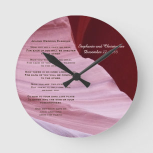 Apache Wedding Blessing Canyon Photo Clock Custom