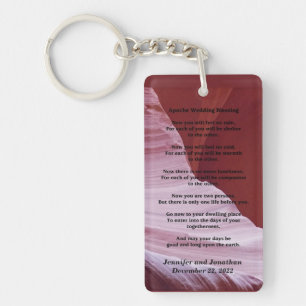 Apache Wedding Blessing Canyon Photo Keychain